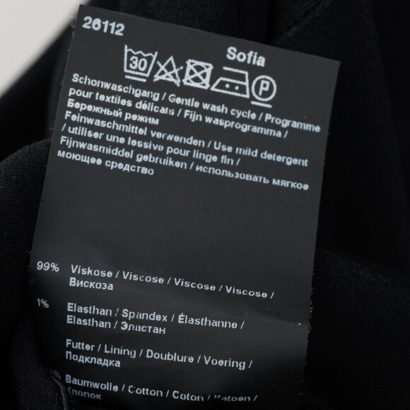 Annette Gortz 2018 Sofia Black Shift Dress, Size S - Picture 11 of 11